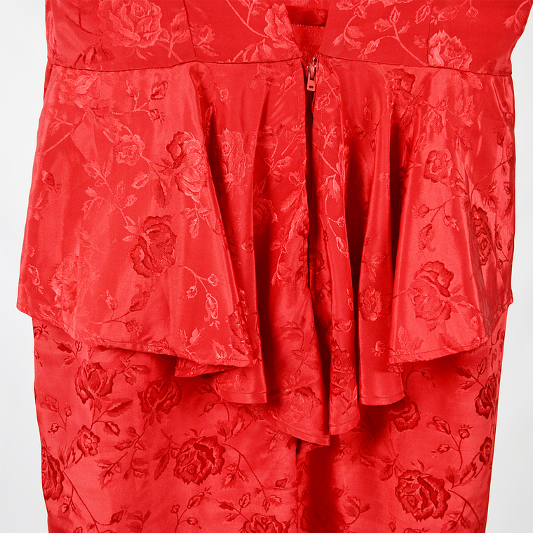 Vestido Rosas en Seda 4