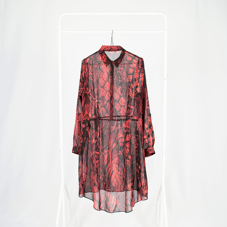 Vestido Burgundy Print 2