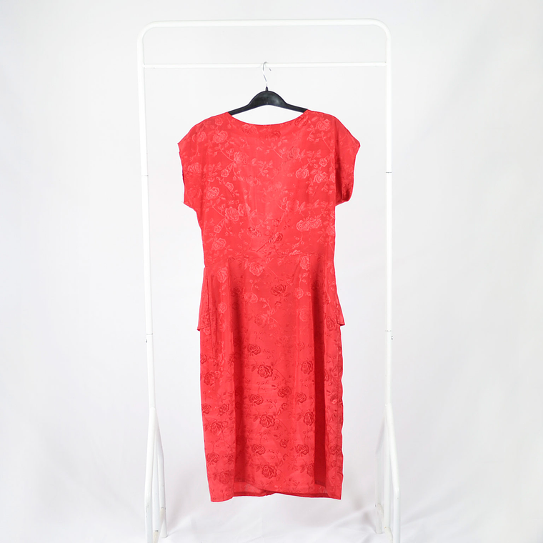 Vestido Rosas en Seda 2