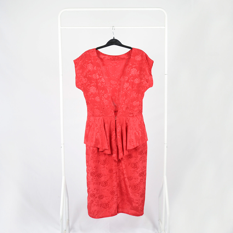 Vestido Rosas en Seda 1