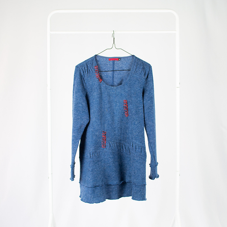 Sweater Blue Long 1