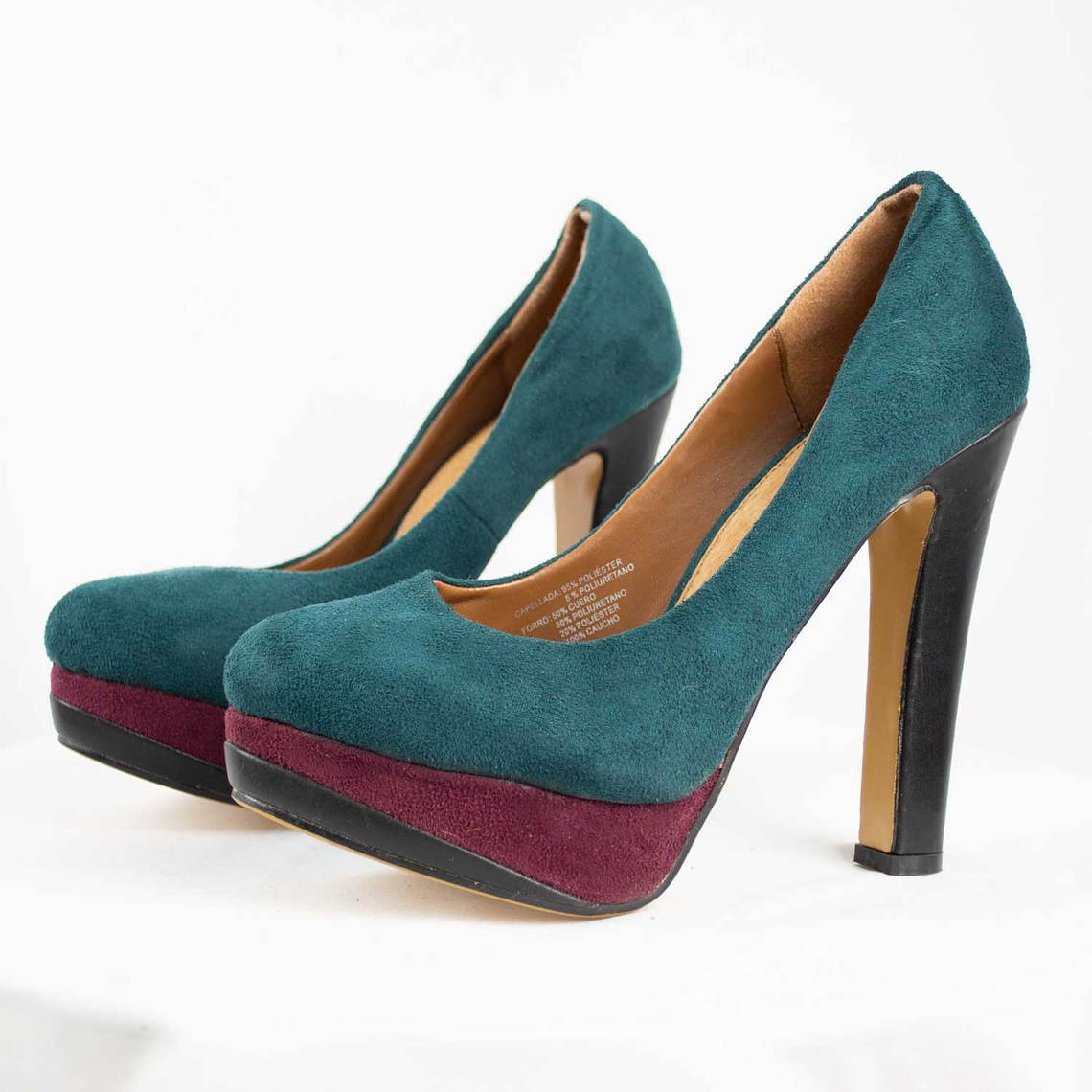 Tacos Suede Verde Petróleo 1