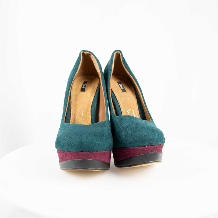 Tacos Suede Verde Petróleo 5