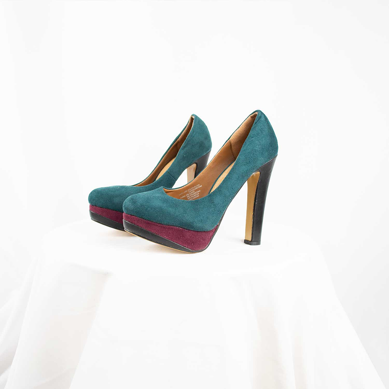 Tacos Suede Verde Petróleo 8