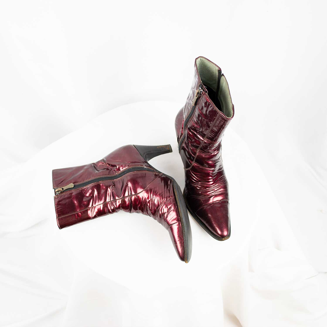 Botín Burgundy Charol 4