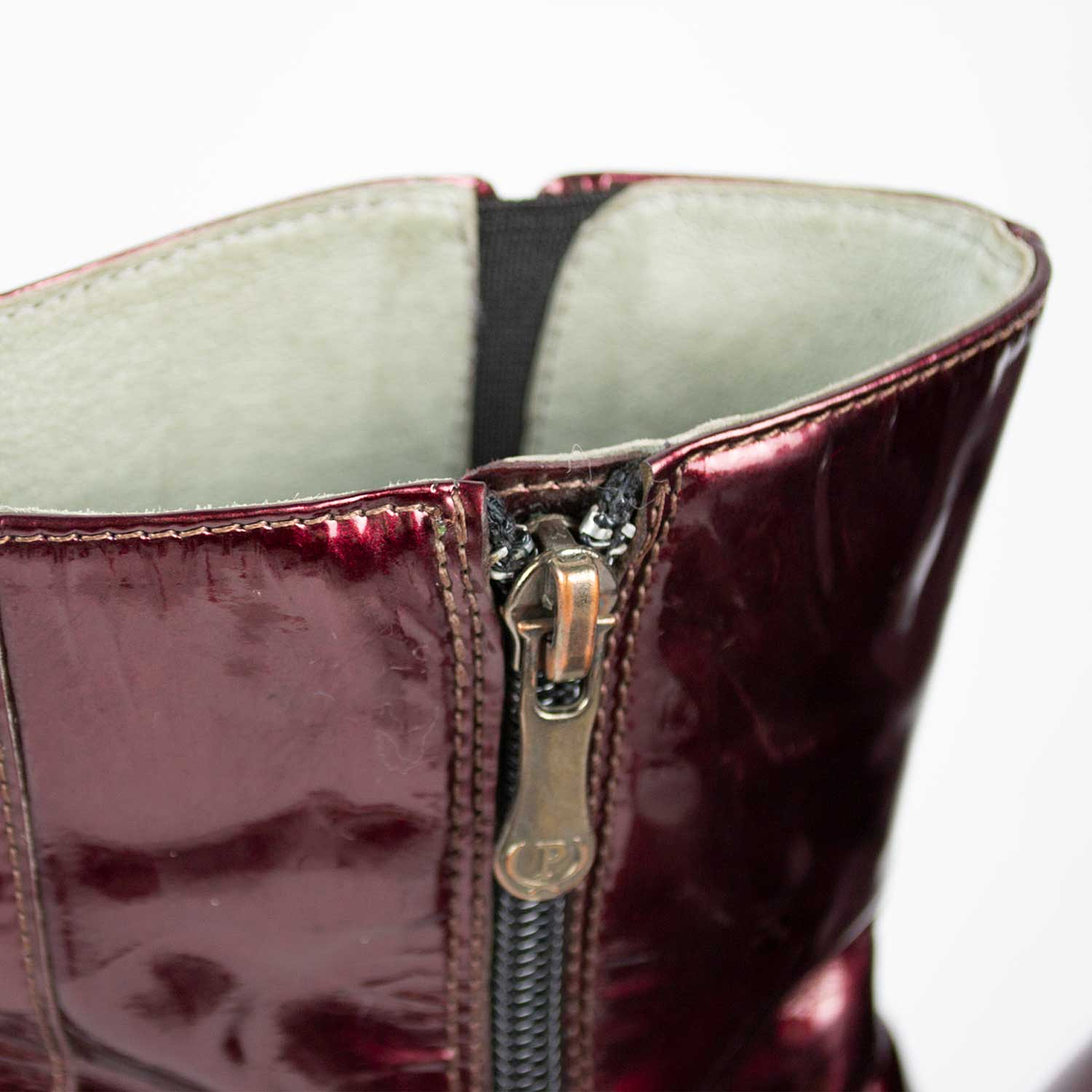 Botín Burgundy Charol 5