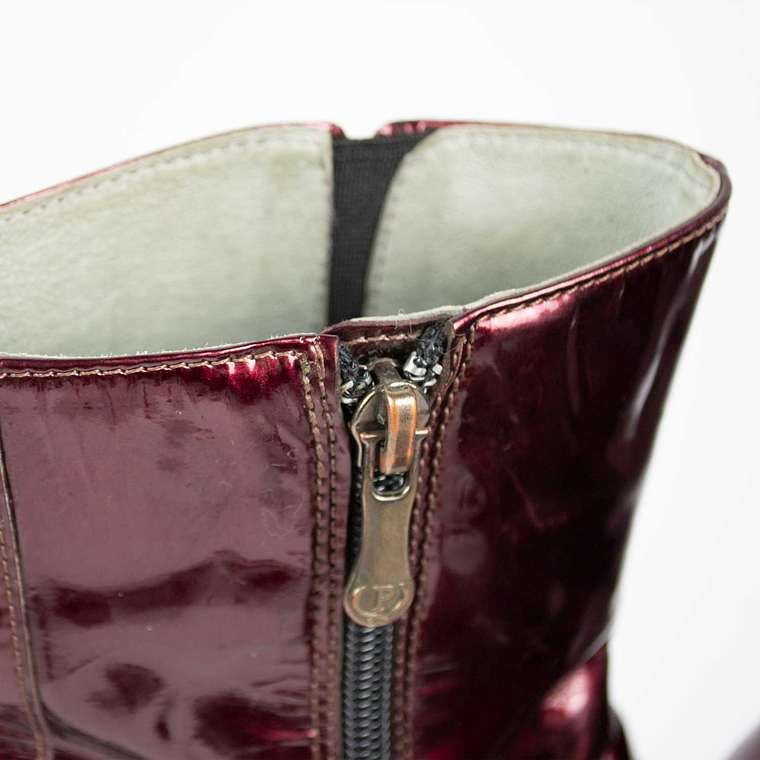 Botín Burgundy Charol 5