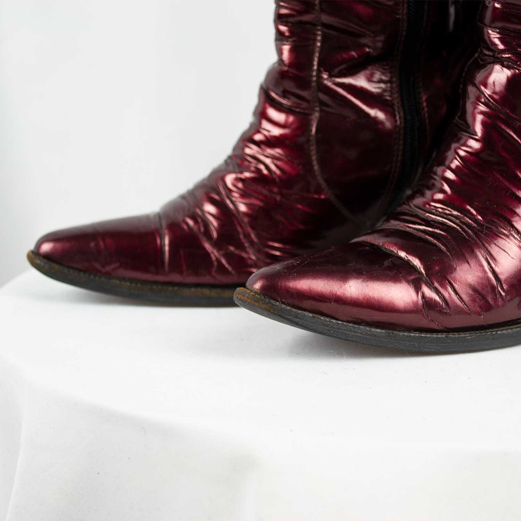 Botín Burgundy Charol 7