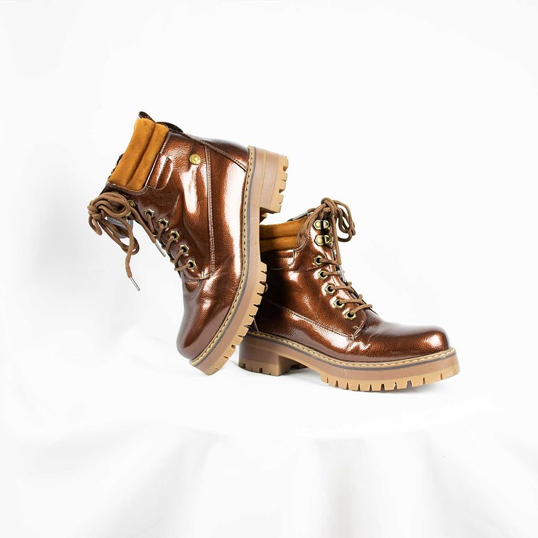 Botín Furry Caramel  1