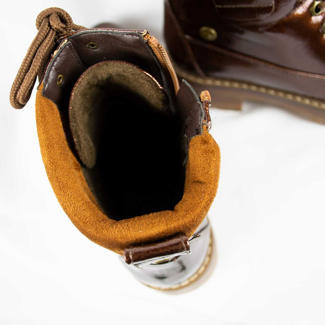 Botín Furry Caramel  7