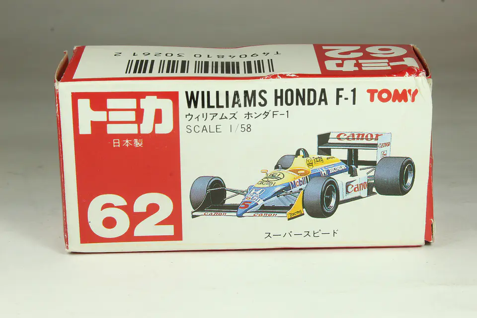 Tomica No. 62 Williams Honda F-1 Japan — foto 5 de 7