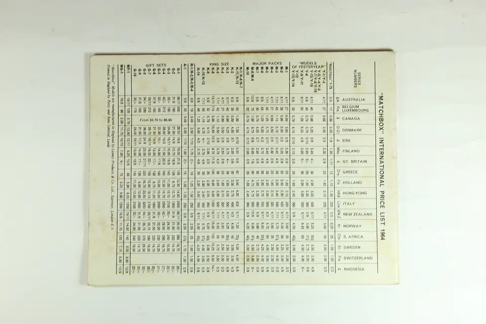 Matchbox Catalogo 1964 — foto 2 de 3