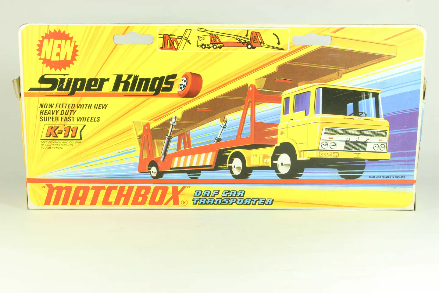 Matchbox Super Kings K-5 DAF Car Transporter England — foto 7 de 7