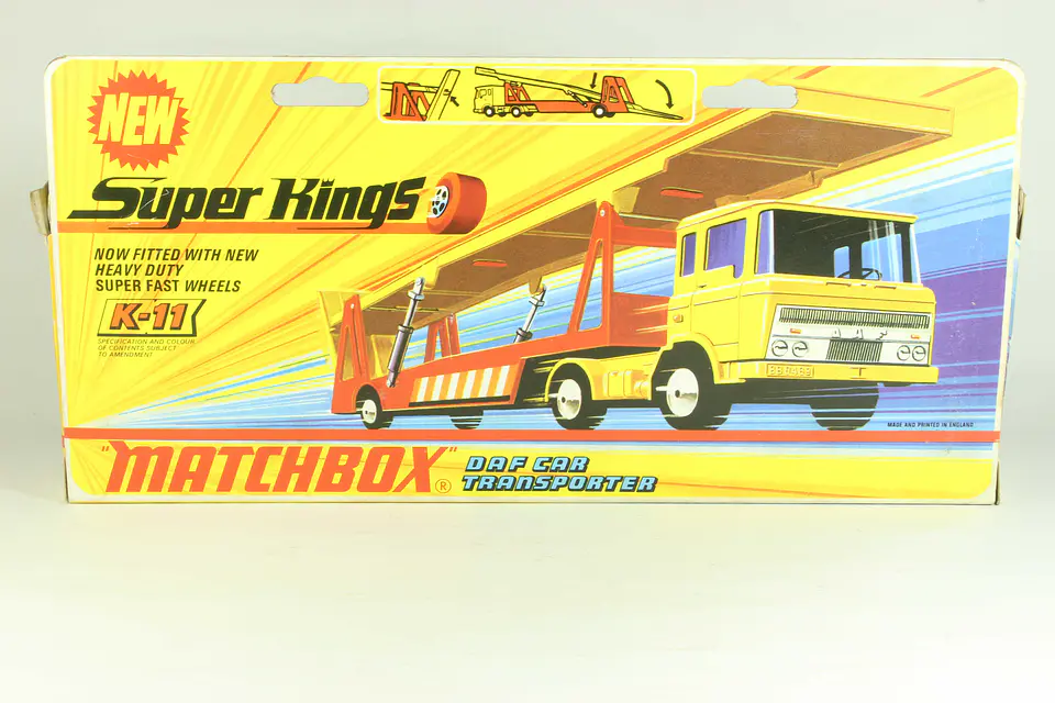 Matchbox Super Kings K-5 DAF Car Transporter England — foto 7 de 7