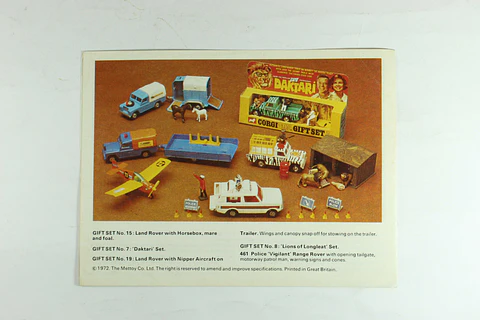 Catalogo tipo Acordeon Corgi Toys Gt. Britain (EN)