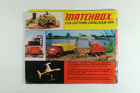Catalogo Matchbox 1974 England (JP)