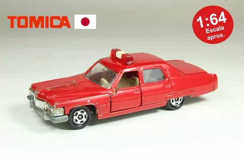 Tomica No. F51 Cadillac Police Car Japan (Rojo)