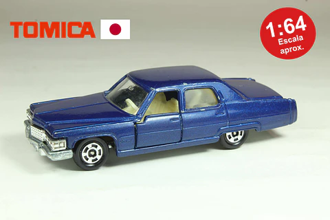 Tomica No. F2 Cadillac Fleetwood Brougham Japan (Azul)