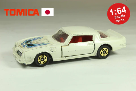 Tomica No. F42 Pontiac Firebird Transam Japan (Blanco)