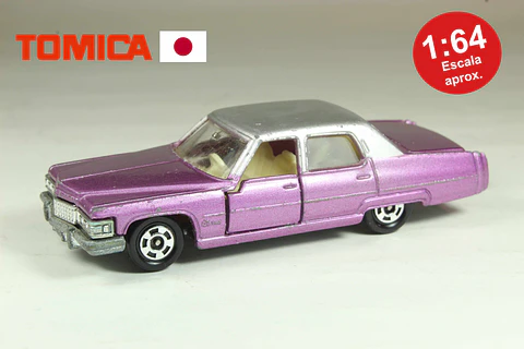 Tomica No. F2 Cadillac Fleetwood Brougham Japan (Purpura)