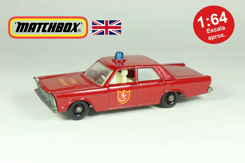 Matchbox Regular Wheels N° 59 Ford Galaxie Fire Chief England