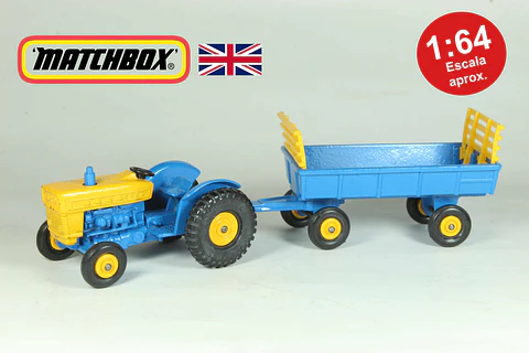 Matchbox Regular Wheels N° 39/40 Ford Tractor & Hay Trailer England