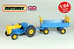 Matchbox Regular Wheels N° 39/40 Ford Tractor & Hay Trailer England - Miniatura 1