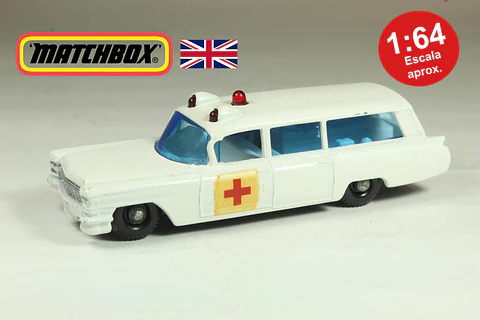 Matchbox Regular Wheels N° 54 S&S Cadillac Ambulance England