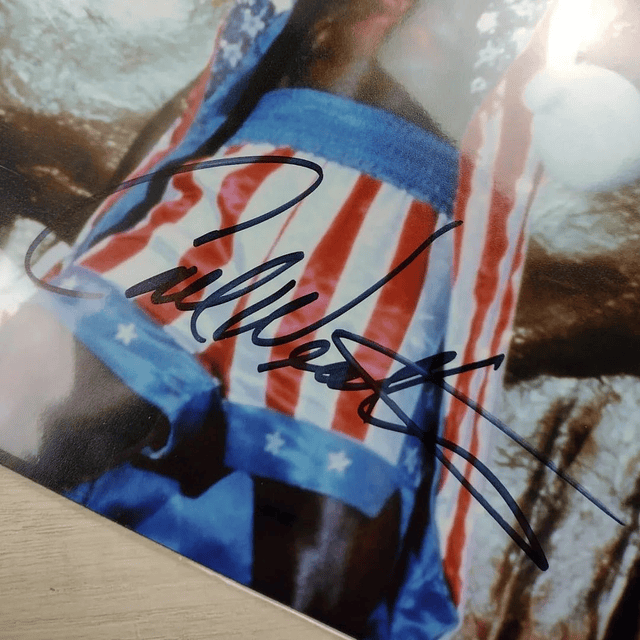 Fotografía Autografiada de Apollo Creed (Carl Weathers)