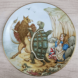 Plato de Edición Limitada, "Alicia en el país de las Maravillas", Limoges, años 80.