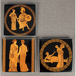 Decoración de Pared, Set de Azulejos "Arte Griego"
