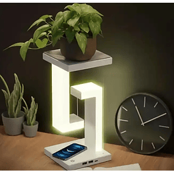 Lámpara De Escritorio Antigravedad con Cargador inalámbrico para Smartphone