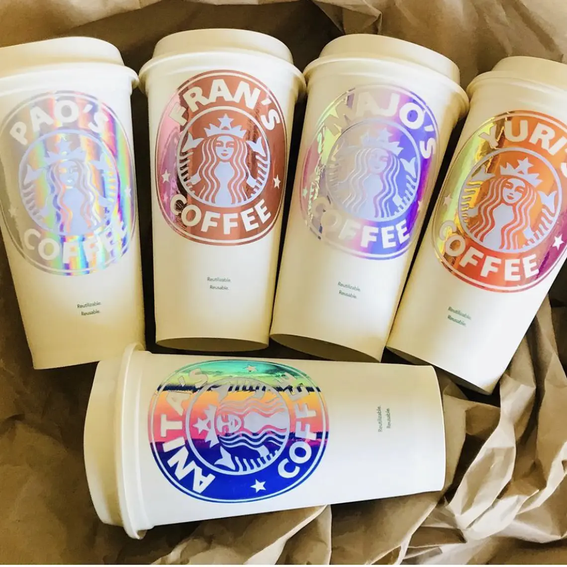 Vaso Starbucks Con Estampado Personalizado 1