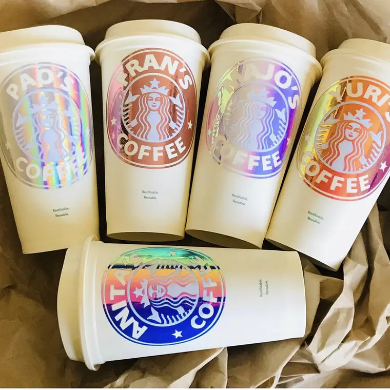 Vaso Starbucks Con Estampado Personalizado 1