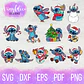 Paquete 12 Stitch Navideño - Miniatura 1