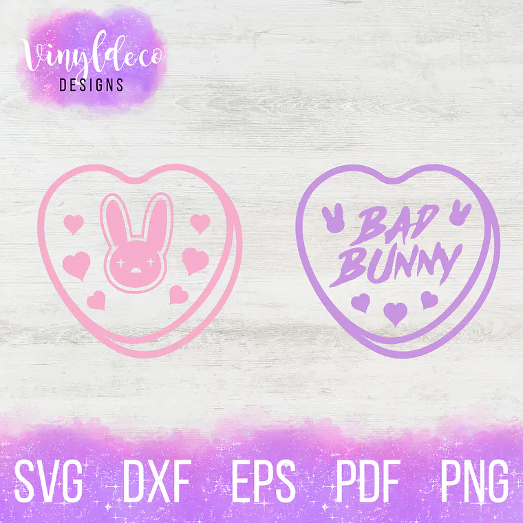 Bad Bunny Candy Heart 1
