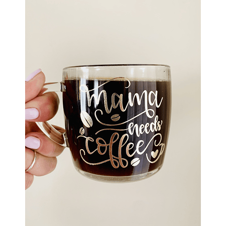 Mama needs Coffee - Vidrio