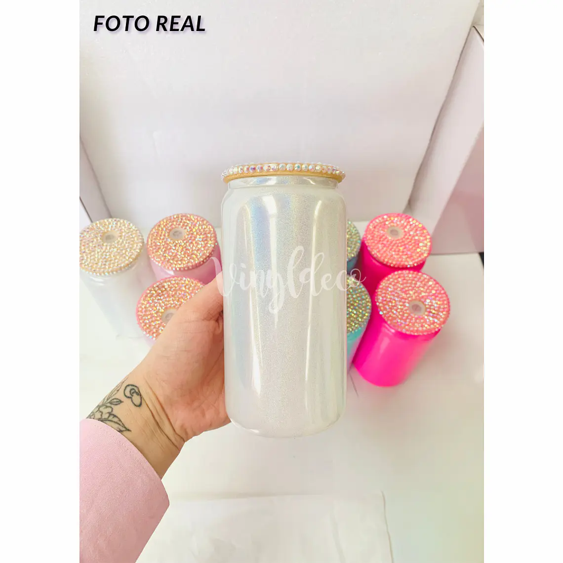 Can Glass Shimmer 16oz 5