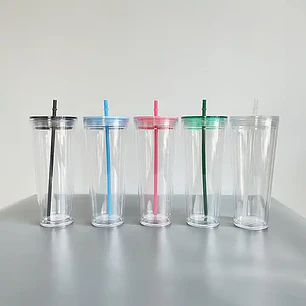 Vaso Acrilico 24oz doble pared Pre - Drilled