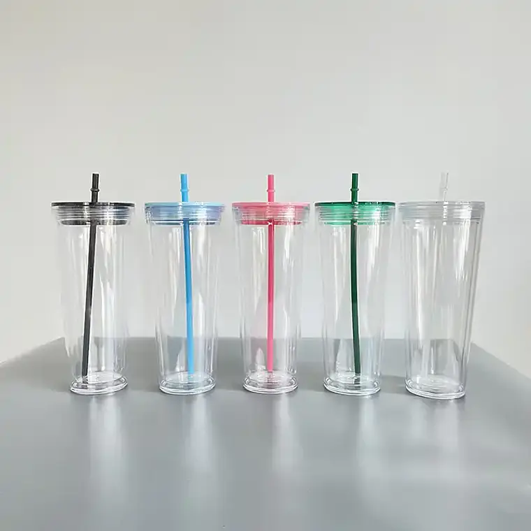 Vaso Acrilico 24oz doble pared Pre - Drilled 1