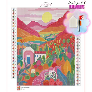 Paisaje Rosa - 30x40cm