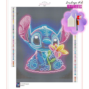 Stitch Neon - 30x40cm