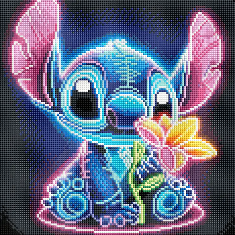 Stitch Neon - 30x40cm 1