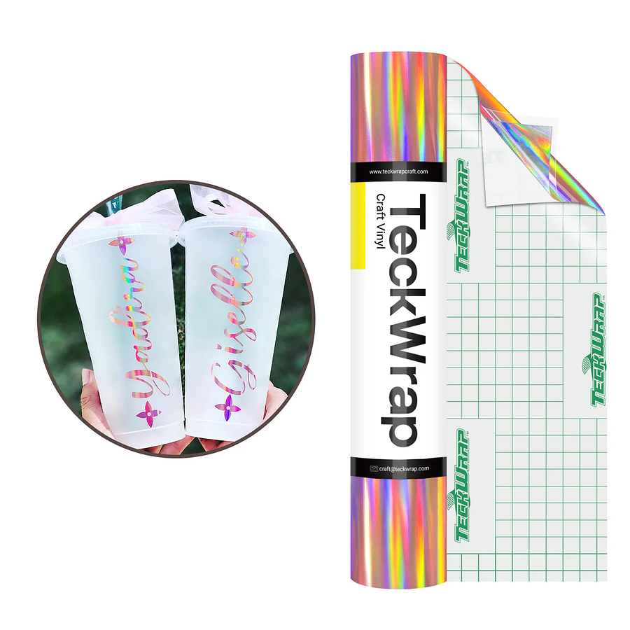 Bubble Free Holographic Rainbow Adhesive Vinyl