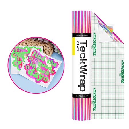 Bubble Free Holographic Rainbow Adhesive Vinyl