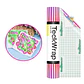 Bubble Free Holographic Rainbow Adhesive Vinyl - Miniatura 1