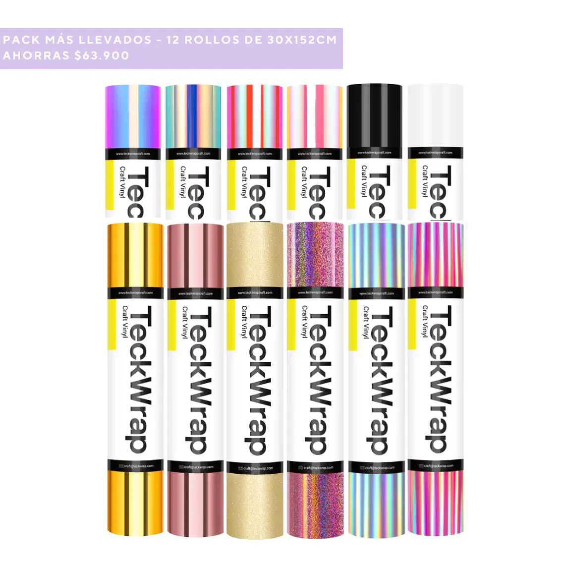 Pack 12 rollos 30x152cm 1