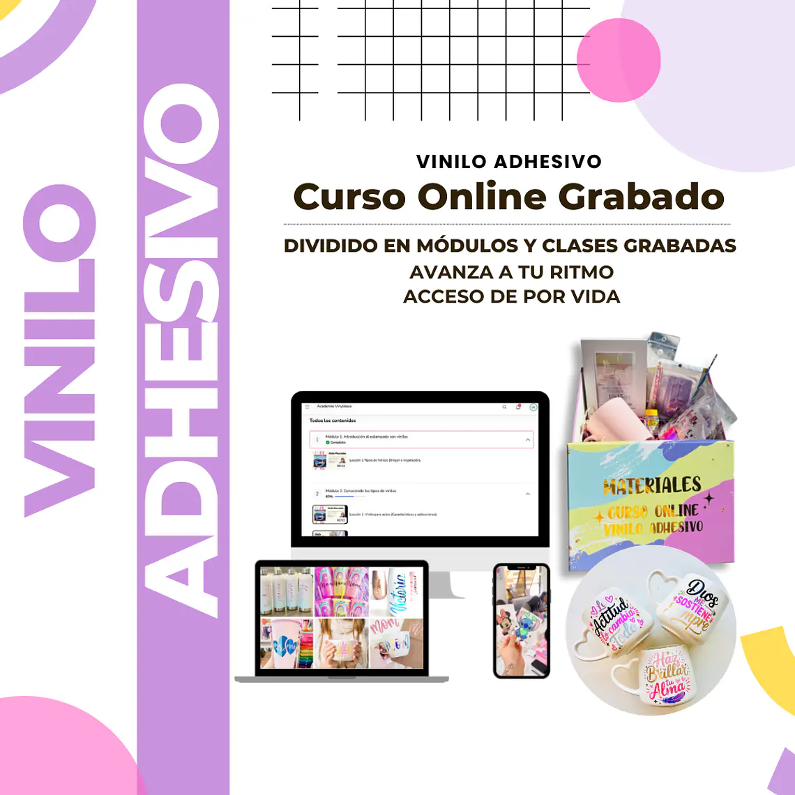 Curso Online - Estampado con Vinilos Adhesivos 1