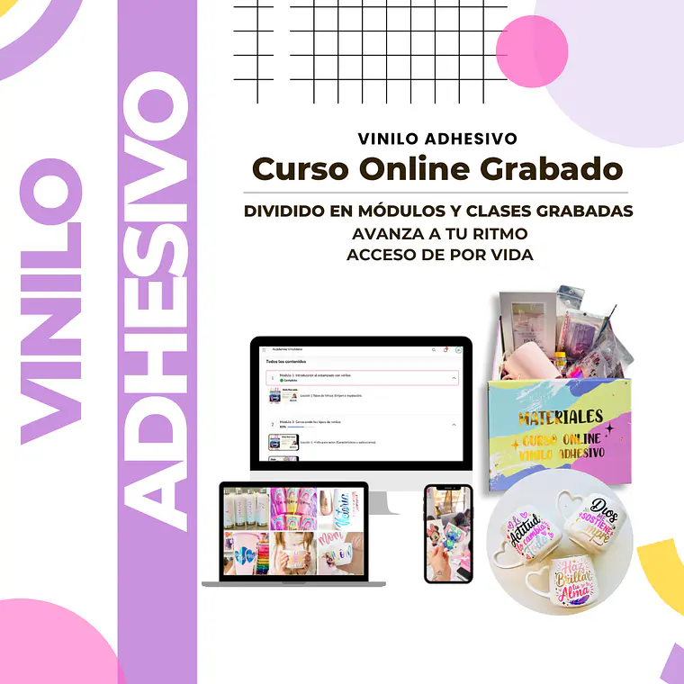 Curso Online - Estampado con Vinilos Adhesivos 1