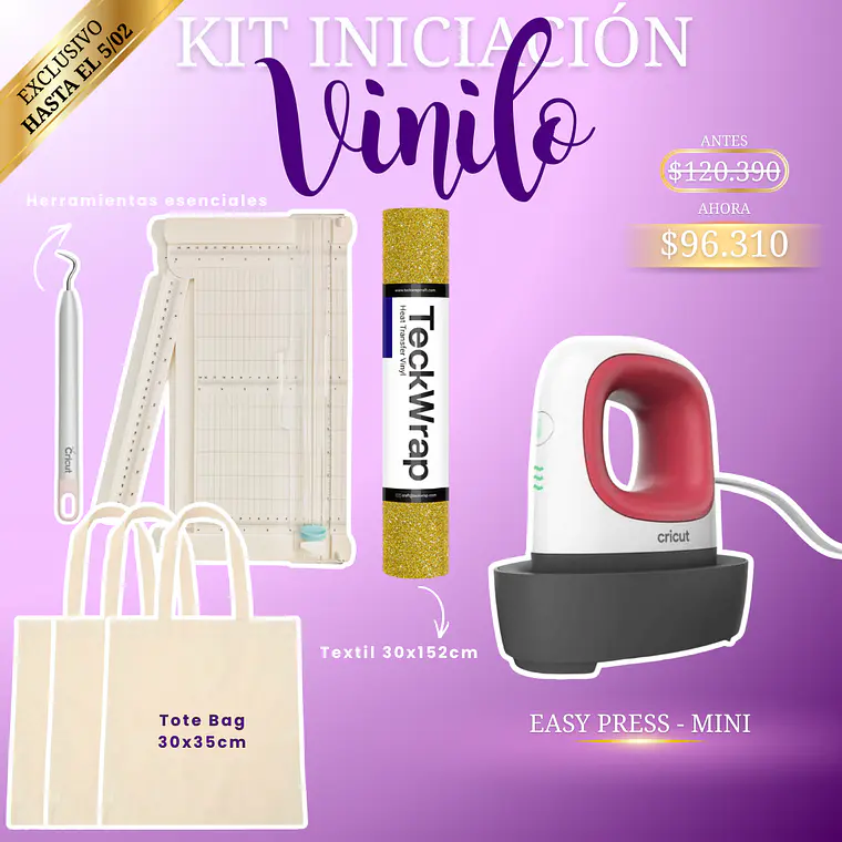 Kit Estampado Básico – EasyPress Mini 1